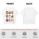 Olive T-Shirt With Cute Breakfast Cat Graphic Print