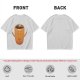 Olive Green T-Shirt With Happy Steaming Coffee Cup Graphic