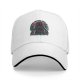Black Baseball Cap with Dark Psychedelic Monster Graphic Print