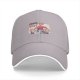 Black Baseball Cap with Friendship Themed Cartoon Print