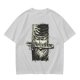 Olive T-shirt with One Piece Zoro Bandana Sword Print