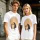 Olive T-Shirt With Moonlit Cowboy Silhouette Graphic