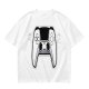 Olive T-Shirt With Cartoon Game Controller Graphic