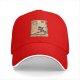 Black baseball cap with firebender martial arts artwork print