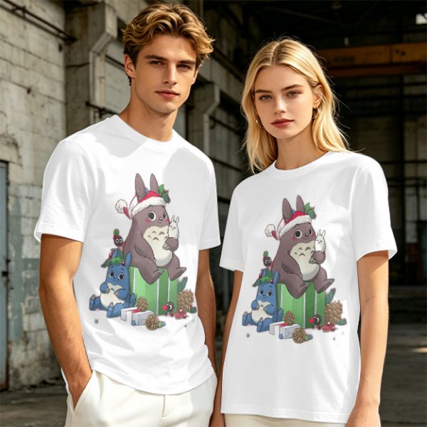 Christmas Totoro and Friends Graphic Tee