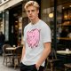 Olive Green T-Shirt With Cute Pink Piggy Bank Graphic Print