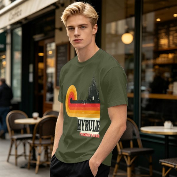 Hyrule Retro Castle Graphic T-Shirt For Fans
