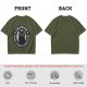 Olive cat graphic t-shirt with 'PS PS PS is my love language' print