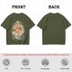 Olive T-shirt with Princess Mononoke Forest Spirit Art Print