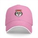 Black Baseball Cap With Rock Santa Claus Graphic For Christmas