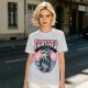 Olive T-Shirt With Trashed Skateboarding Graphic Design