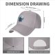 Black baseball cap with bat and full moon gothic graphic