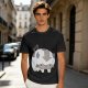 Olive green t-shirt with cute Appa the sky bison print