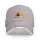 Black Baseball Cap with Cat and Shiba Inu Graphic Print