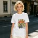 Olive graphic t-shirt with Dark Souls metal-style print
