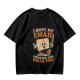 Olive Graphic T-Shirt With Sarcastic Email Cartoon Print