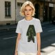 Olive T-shirt with Earth Bender Silhouette Graphic