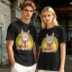 Totoro in Yellow Cardigan with Catbus Graphic T-Shirt