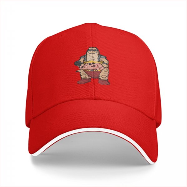 Black Baseball Cap With Krang From Teenage Mutant Ninja Turtles Print