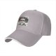 Black Baseball Cap With Rock Santa Festive Christmas Print