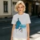 Olive Graphic T-Shirt with Blue Tiger and Studio Derpy Text