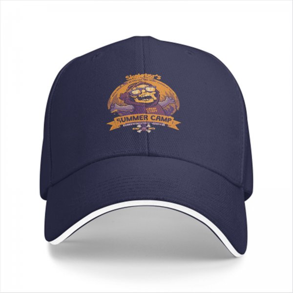Skeletor's Summer Camp Graphic Black Baseball Cap