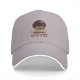 Black baseball cap with 'Too Murdery Without Coffee' crow graphic