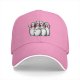 Black Baseball Cap With Scared Bowling Pins Graphic