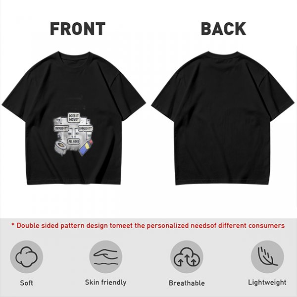 Funny duct tape and WD-40 flowchart graphic olive t-shirt