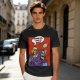 Olive T-shirt with He-Man slapping Skeletor comic print