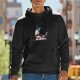 Black Hoodie With Yes I'm An Artist Cat Artist Print