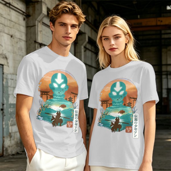 Avatar Aang State of Illustration Tee for Anime Fans