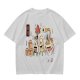 Olive T-Shirt with Japanese Food Monster Yokai Art Print