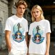 One Piece Brook Playing Violin on Laboon Whale Moon T-Shirt Print