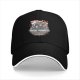 Black Baseball Cap With Japanese Ramen Themed Graphic Print