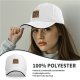 Black baseball cap with 'Caution May Bite Before Caffeine' graphic