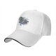 Black Baseball Cap With Whimsical Sushi Cat Bento Box Art
