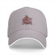 Black Baseball Cap With Dark Fantasy Skeletal Ribcage Artwork
