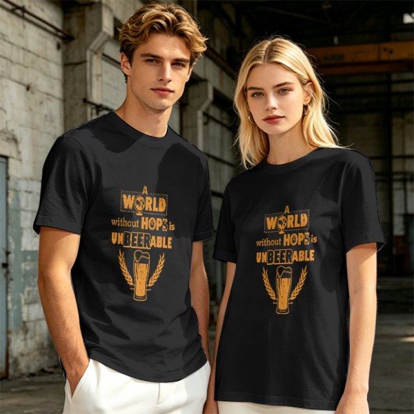 A World Without Hops Is Unbeerable Beer Lover T-Shirt