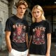 Olive Graphic T-Shirt Praise The Slice Pizza Demon Ritual Design