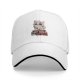 Black baseball cap with grumpy fluffy cat holding knife and 'Fluff Around And Find Out' text