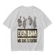 Olive T-Shirt With Every Bunny Was Kung Fu Fighting Print