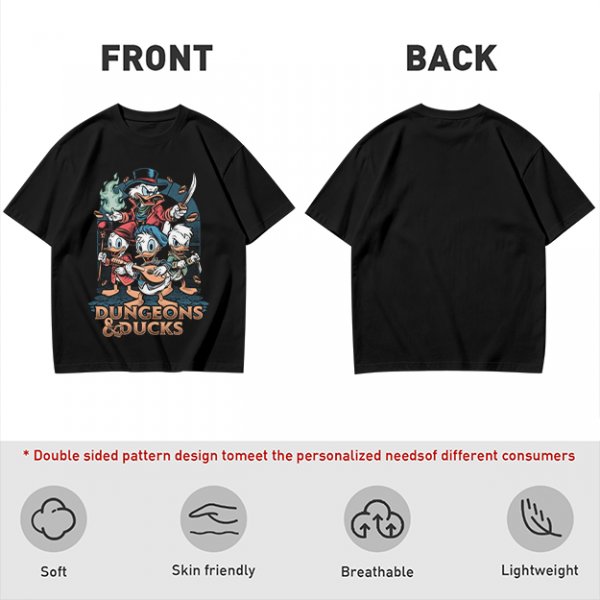 Dungeons & Ducks Fantasy Adventure Graphic T-Shirt