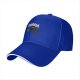 Black baseball cap with angry black cat graphic and 'SORRY!' text