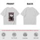 Olive t-shirt with live fast play dead opossum biker graphic