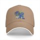 Black Baseball Cap With Anime Superhero Punch Graphic Print