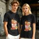 Olive T-Shirt with Capybara in Cup Noodle Graphic Print