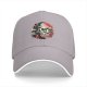 Black Baseball Cap With Distressed Horror Monster Face Graphic