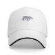 Black baseball cap with embroidered sloth holding a branch