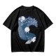 Olive T-Shirt With Two Facing Fantasy Figures And Orb Art Print